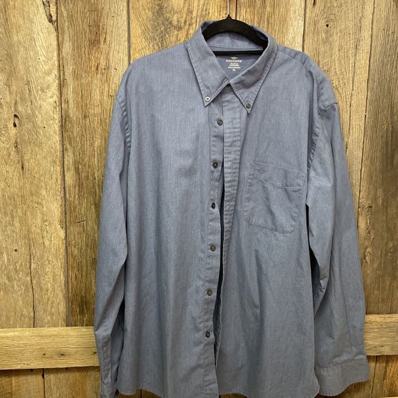 Dockers Men’s Long Sleeve Shirt Size XL Blue‎ Button Up - Picture 1 of 14